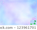 Watercolor style hydrangea background 123961701