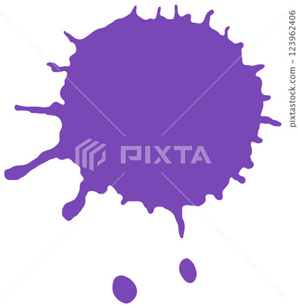 Purple Ink Splash Vector Art 123962406