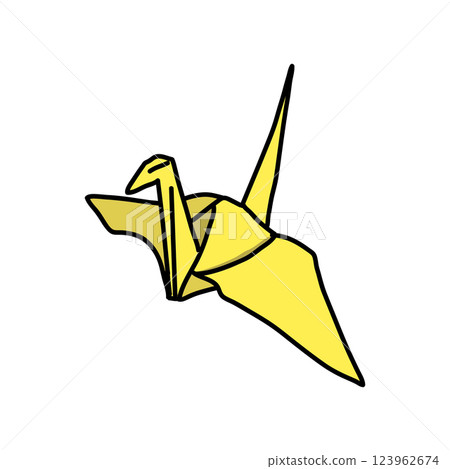 紙鶴（黃色） 123962674