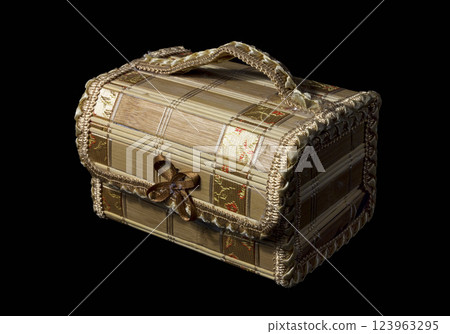 The toy (souvenir) - straw chest The toy (souvenir) - straw chest 123963295