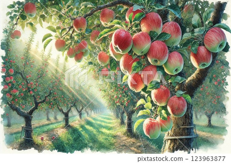 Apple orchard/apples 123963877