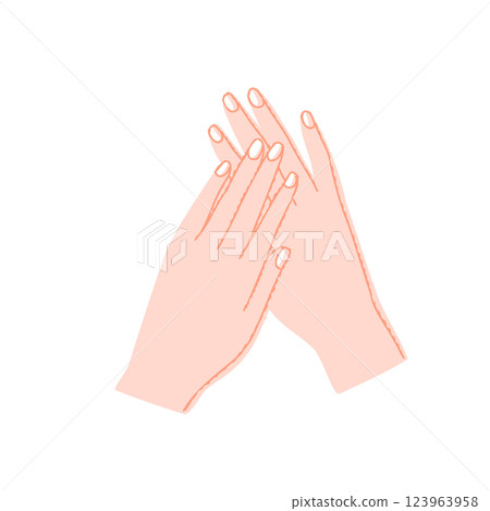 Hand care: Beautiful hands Hand care: Beautiful hands 123963958