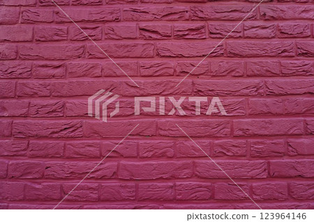 漂亮的粉紅色牆壁 123964146