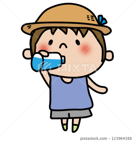 Child (boy) hydrating Child (boy) hydrating 123964388