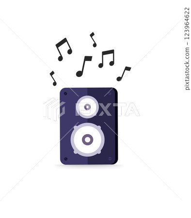 Sound speakers icon stock illustration Sound speakers icon stock illustration 123964622