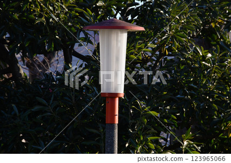 Showa era public housing complex street lamp 03 123965066