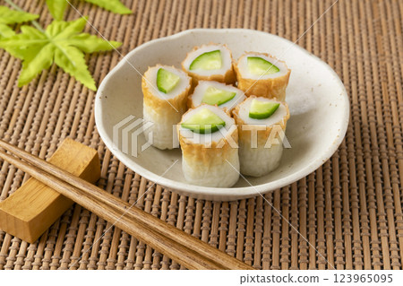 Diced cucumber Diced cucumber 123965095