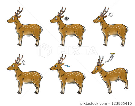 Deer set 123965410