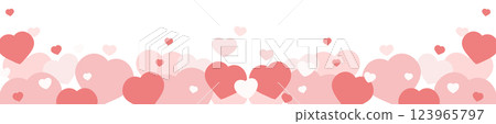 A background of many pink hearts 123965797