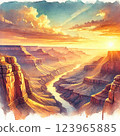 Golden earth and blue sky 123965885