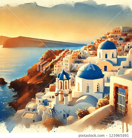 Santorini 123965891