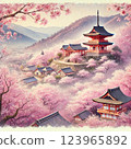 Five-story pagoda of Mount Yoshino 123965892
