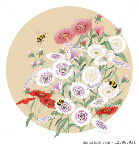 floral, flower, Vector 123965931