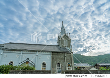 Morning view of Sakitsu Catholic Church in Amakusa, a UNESCO World Heritage Site in Amakusa, Kumamoto Prefecture Morning view of Sakitsu Catholic Church in Amakusa, a UNESCO World Heritage Site in Amakusa, Kumamoto Prefecture 123966015