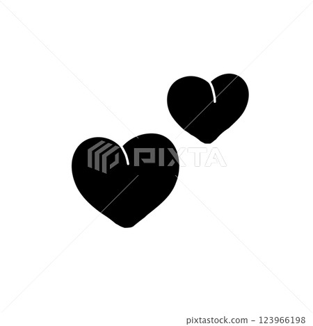 Heart hand drawn vector illustration icon 123966198