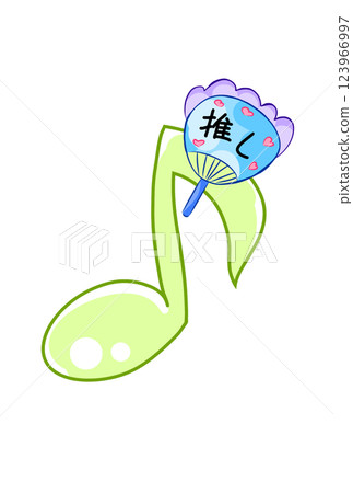 帶風扇的音符 帶風扇的音符 123966997