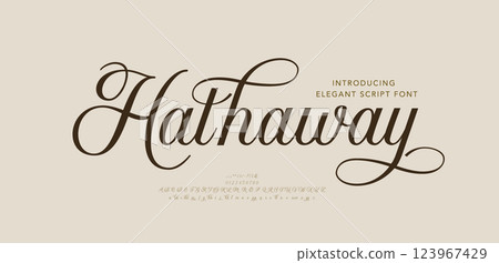 Elegant wedding alphabet font logo classic minimal fashion designs. Typography luxury modern serif letter fonts and number for logos tattoo brand. vector illustration 123967429