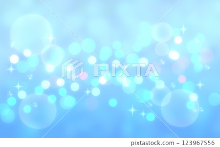 清爽藍色閃閃發光的背景照明散景光 清爽藍色閃閃發光的背景照明散景光 123967556