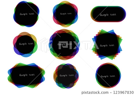 彩虹黑框套裝 彩虹黑框套裝 123967830