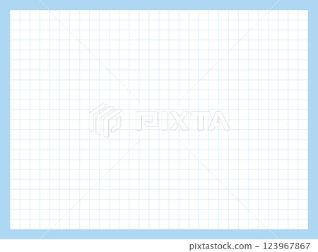 網格線和方框的簡單背景插圖（淺藍色） 123967867