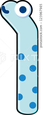 A simple and cute illustration of a garden eel 123967985