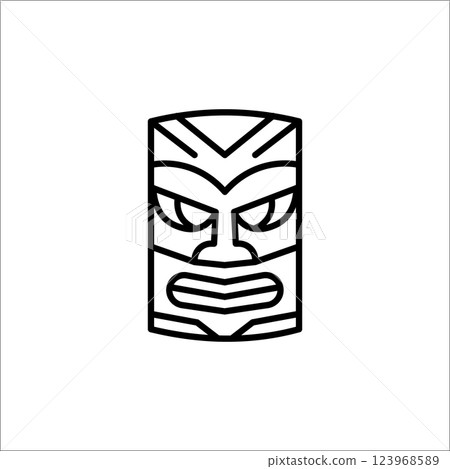 Traditional Mask Icon 123968589