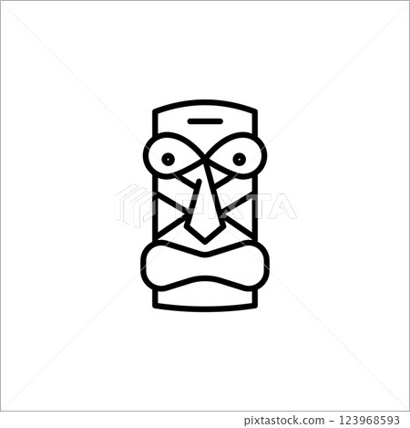Tribal Mask Icon 123968593