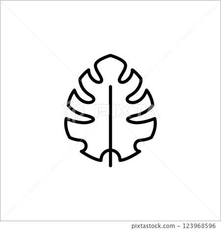 Palm tree leaf icon Palm tree leaf icon 123968596