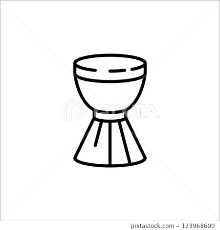 African Drum Icon 123968600