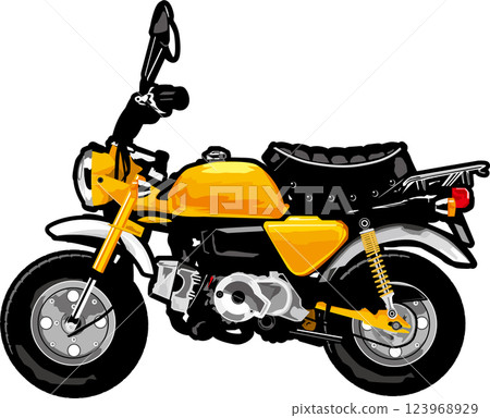 黃色迷你自行車圖 黃色迷你自行車圖 123968929