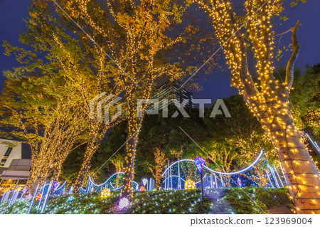 Christmas illuminations at Shinjuku South Exit 123969004