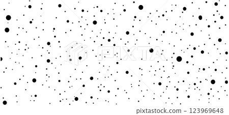 Dotted grid continuous pattern for bullet journaling. Black dot texture. Black grid dots for notebook paper. Vector illustration on a white background 123969648
