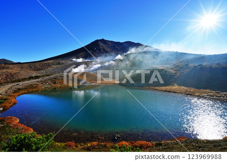 大雪山山脈的秋天:朝日岳與姿見池 大雪山山脈的秋天:朝日岳與姿見池 123969988