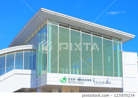 Scenery of Matsumoto Station, Matsumoto City, Nagano Prefecture 123970234