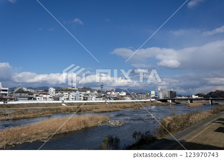 吉井川和津山市容 吉井川和津山市容 123970743