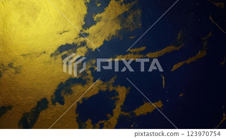《AI Image》Gold and navy blue background material 123970754