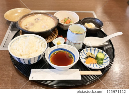 One-person hotpot/Hakata Mizutaki set meal 123971112