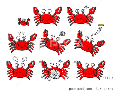 Crab set 123972325