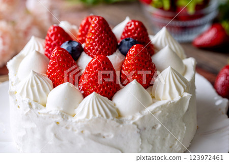 Cute strawberry cake Cute strawberry cake 123972461