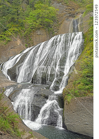 Fukuroda Falls as seen from the first observation deck Fukuroda Falls as seen from the first observation deck 123972549
