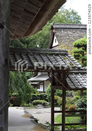 The garden of the temple 123974029