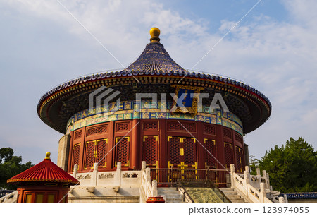 Impressive view of the Temple of Heaven, Beijing, China Impressive view of the Temple of Heaven, Beijing, China 123974055