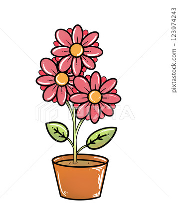 potted plant, flower pot, Flower 123974243