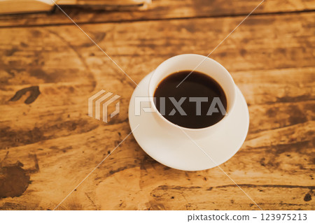 Breakfast and coffee in the morning at a cafe Breakfast and coffee in the morning at a cafe 123975213