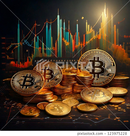 Bitcoin, cryptocurrency, blockchain 123975228
