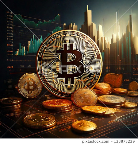 Bitcoin, cryptocurrency, blockchain 123975229