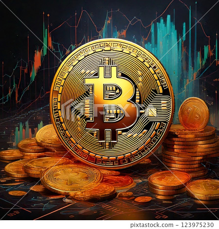 Bitcoin, cryptocurrency, blockchain 123975230
