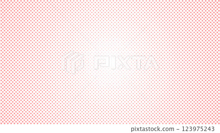 半色調點背景插圖、圓形粉紅色框架、圓點 123975243