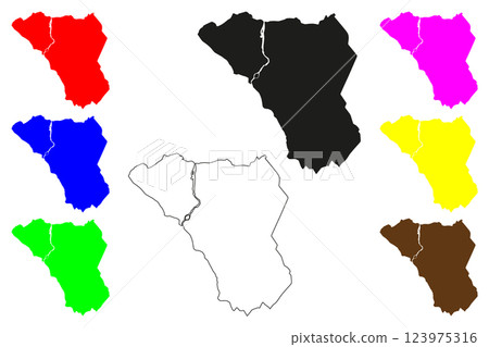 Rustavi city (Georgia country) map vector illustration, scribble sketch Rustavi map Rustavi city (Georgia country) map vector illustration, scribble sketch Rustavi map 123975316