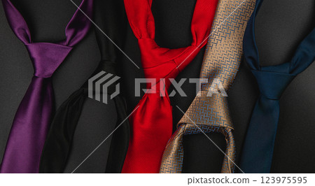 Gifts for fathers day featuring elegant ties to celebrate dad 123975595